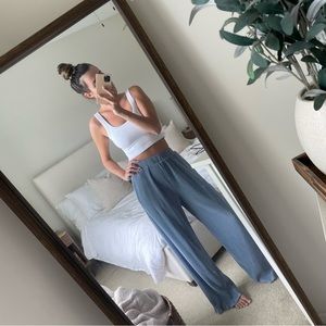 12th Tribe Blue Pleated Pants nwot